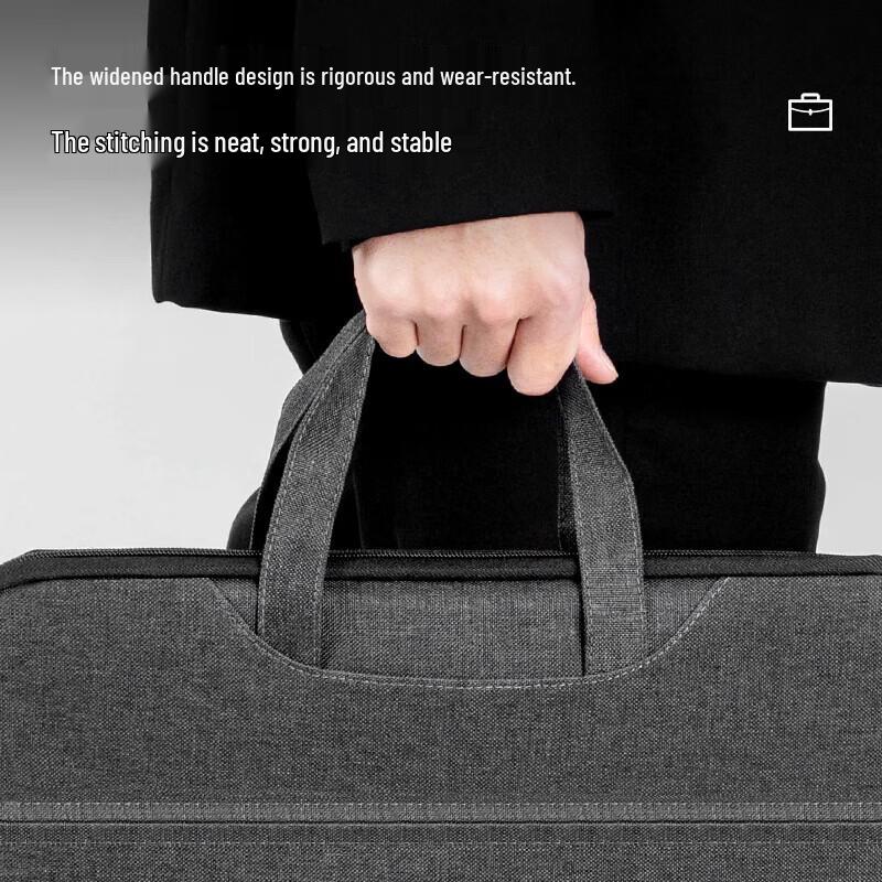 Gureide Men's Portable Zipper Briefcase