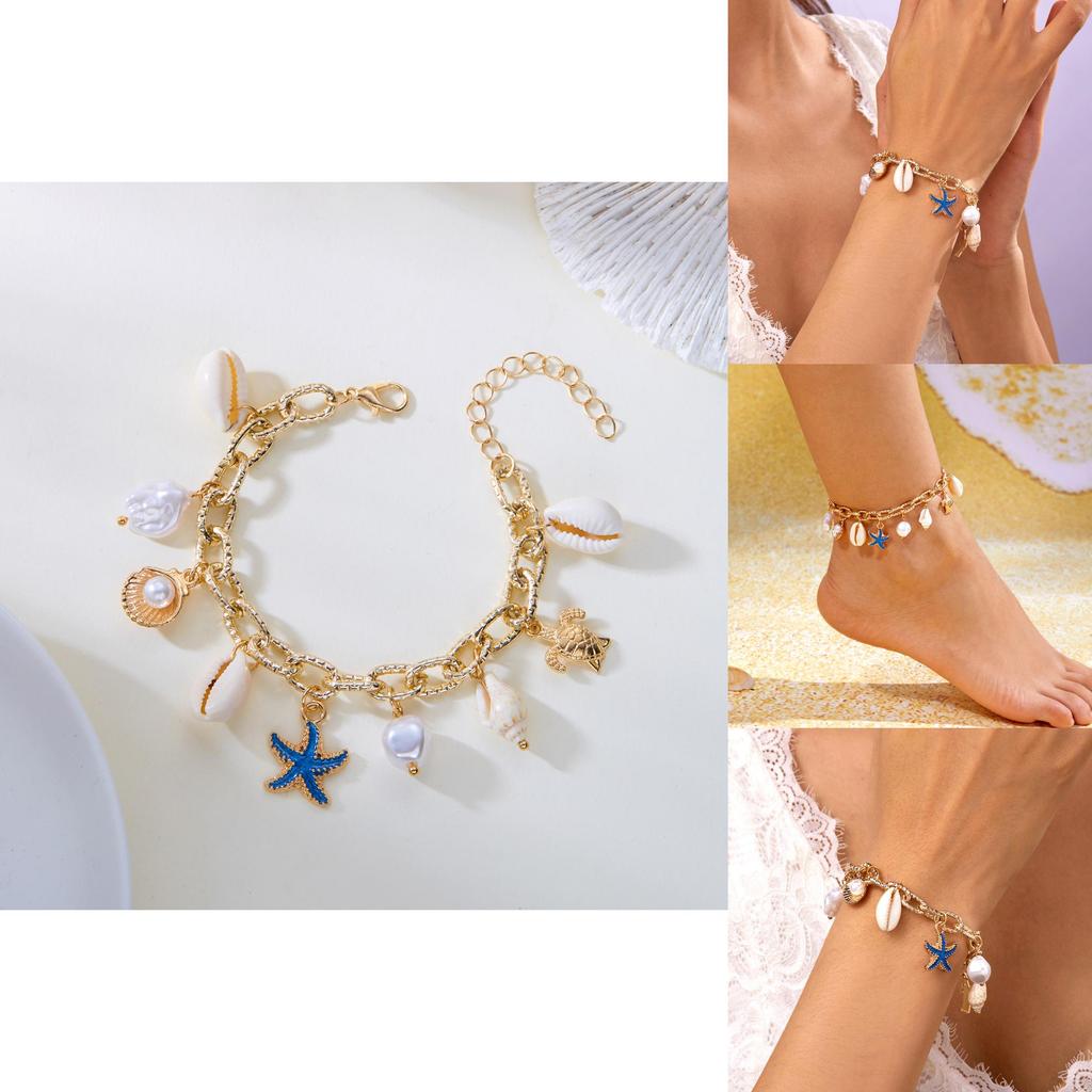 Bohemian Beach Shell Jewelry Summer Fashion Pearl Bracelet For Women
