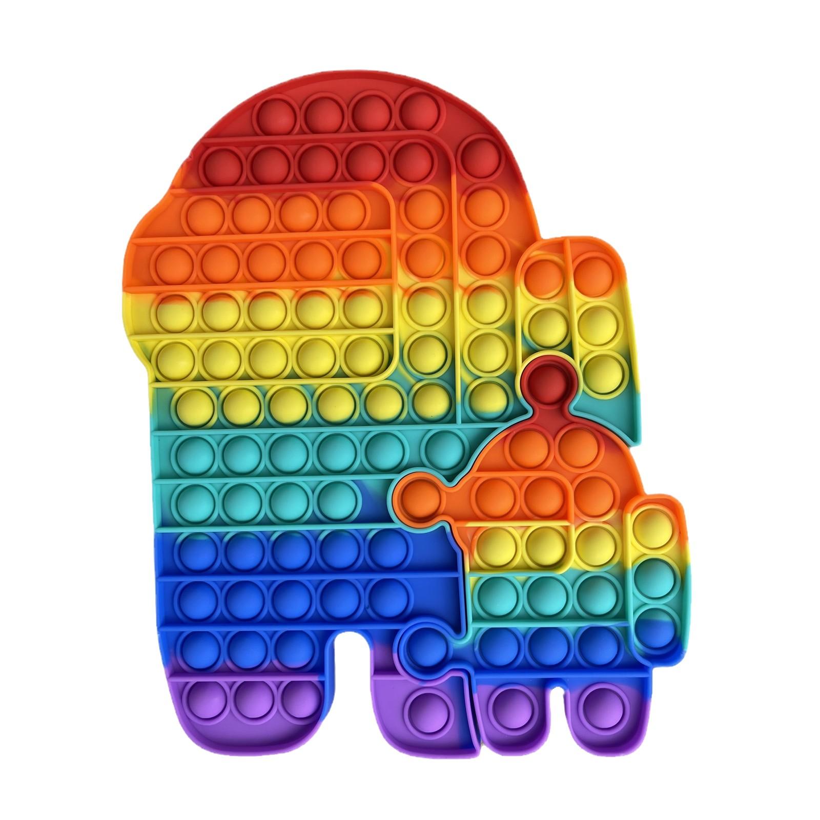 

Сенсорные игрушки с пузырьками, силиконовая игрушка для снятия стресса One size