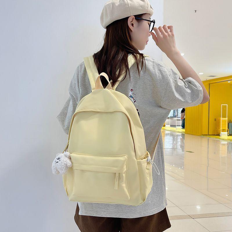 Japanese college students simple Mori school bag color fresh and versatile girl backpack high school backpack