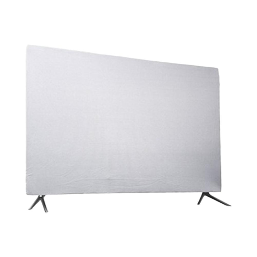Indoor 43'' 49'' 55'' 65'' TV Cover Television Dust Cover Screen Protector TV Screen Dust Protection Soft Elastic Fabric Black