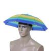 55/65cm Portable Outdoor Umbrella Hat Cap Folding Women Men Umbrella Fishing Hiking Golf Beach Headwear Handsfree Umbrella