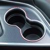 Przedni uchwyt na kubek ozdobny pierścień naklejki na pokrywę pasujące do akcesoriów samochodowych Dodge Challenger 2015 Up ABS