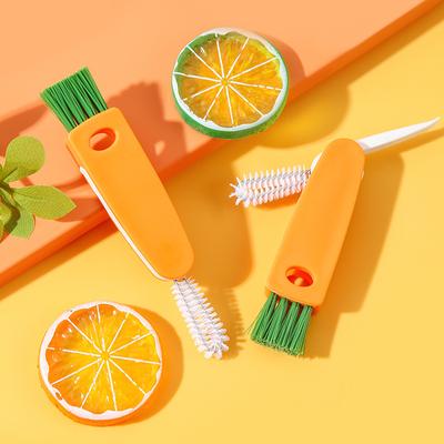 3-in-1 Cup Lid Cleaning Brush, Japanese Rubber Ring Groove Cleaning Brush, Bottle Brush, Thermos Cup Lid Gap Cleaning Brush