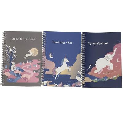 Cicogna Sticker Book Set of 2 or A5 or B5 Cute Fairytale Release C02451 of 3 3, Sizes, Stick-and-Remove, Stickers, Design, Backing, Paper, Binder,
