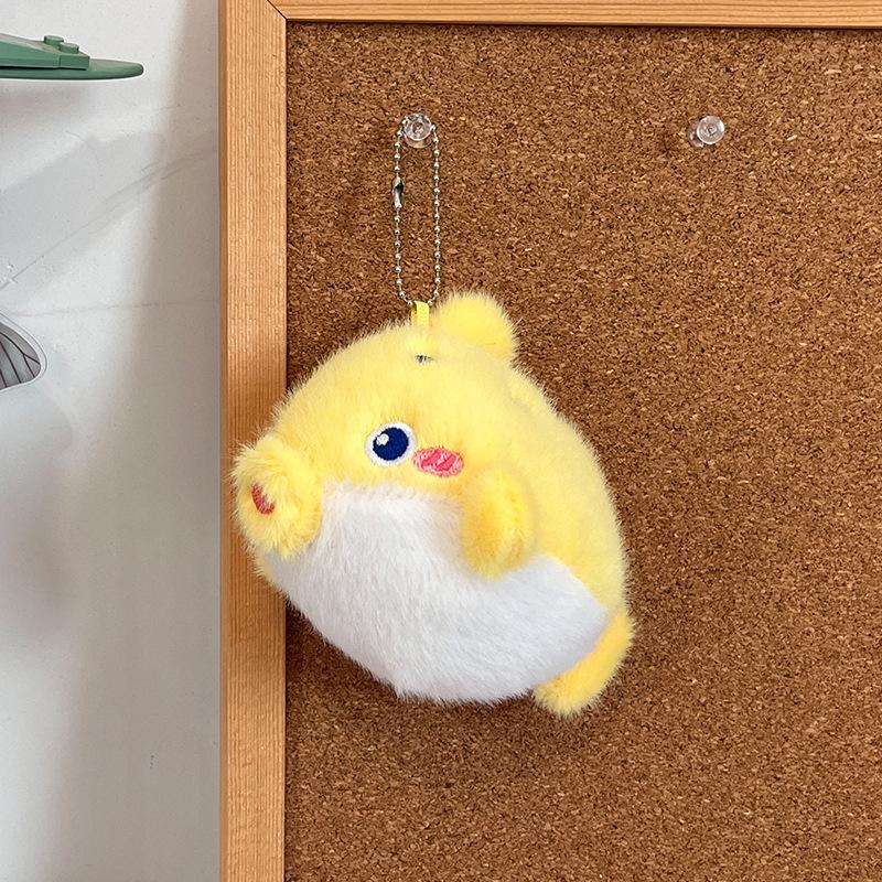 1Pcs Soft Simulation Animal Whale Small Pendant Turtle Ocean Animal Plush Keychain Starfish Pp Cotton Plush Toy Home Decoration