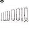 12× Metric Flexible Head Ratcheting Wrench Combination Spanner Tool Set 8-19mm