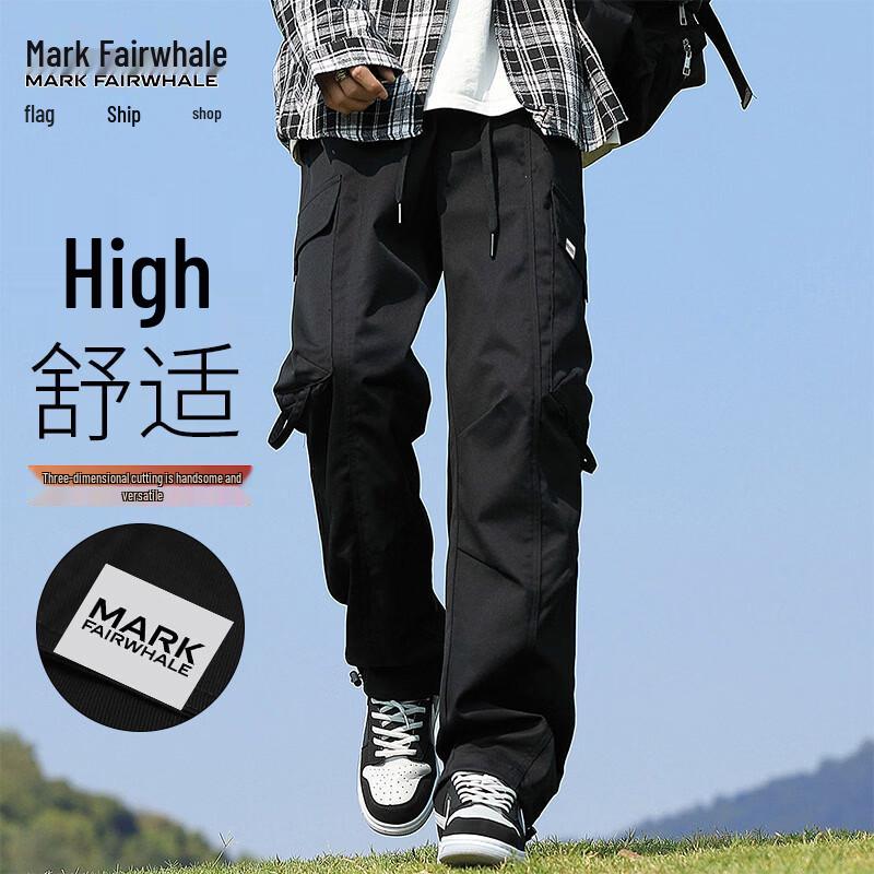 MARK FAIRWHALE Men s Winter Loose Straight Cargo Pants 4XL