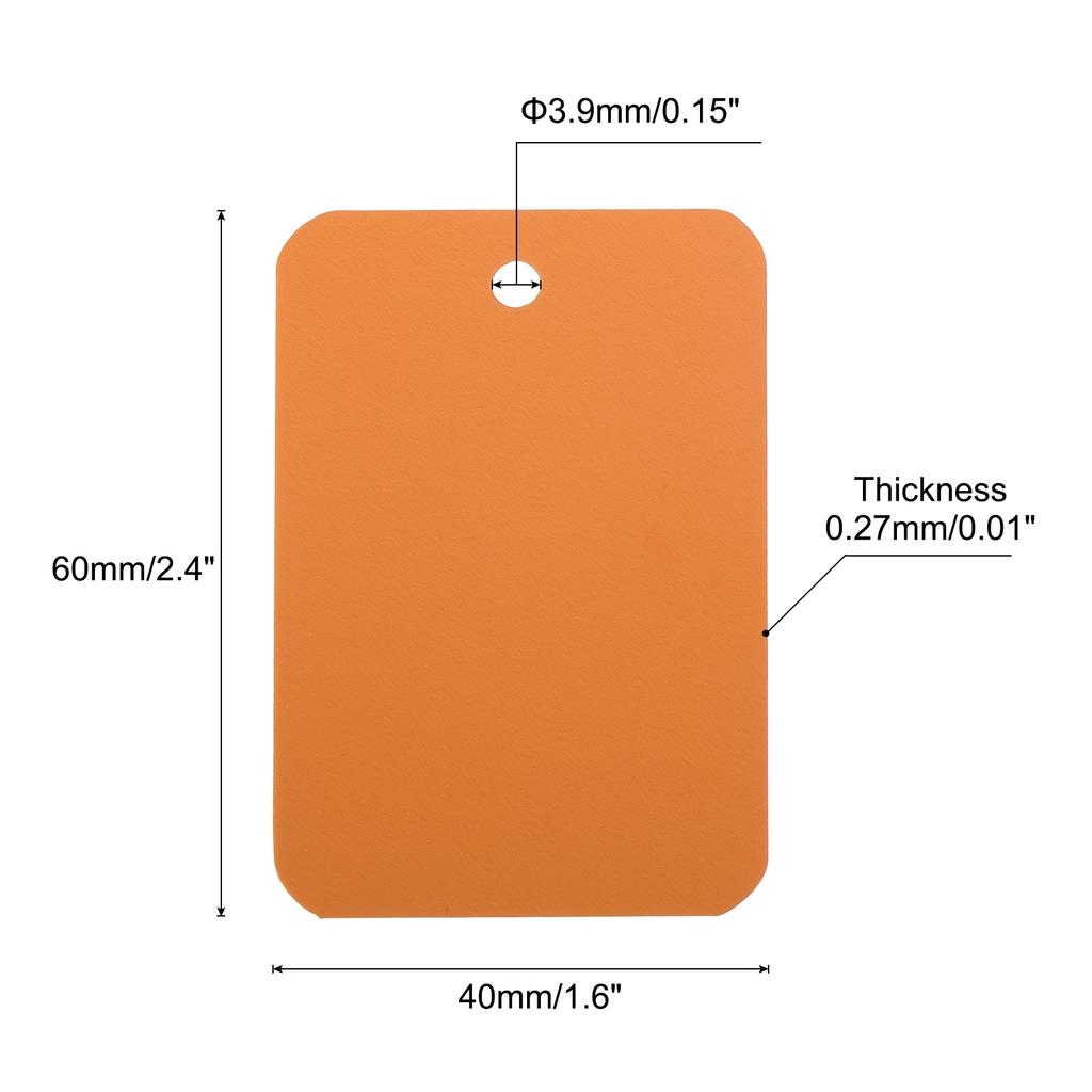 50pcs Waterproof Wires Plastic Shipping Tags 1.6x2.4 Inch for Product Identification Tags Valve Marking Outdoor Tagging