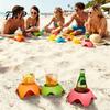 Bottle Holder Cup for Beach with Bold Colors Stackable Portable Drink Accessories Phones Snacks Sunscreen Sand-Free Organizer Travel Camping