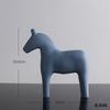 Wooden Horse Figurine Ornament Modern Minimalist Art Crafts For Living Room Bedroom Desktop Decoration