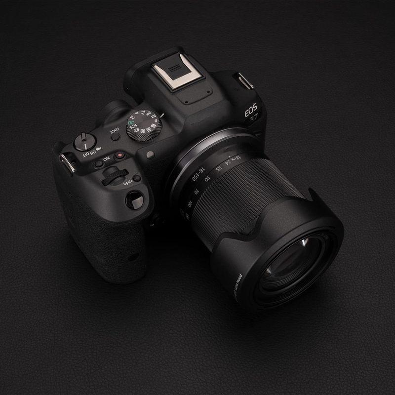 JJC EW-60F Reversible Lens Hood for Canon RF-S 18-150mm F3.5-6.3 Is STM Lens On EOS R7 R10 for Canon EF-M 18-150mm F3.5-6.3 M50