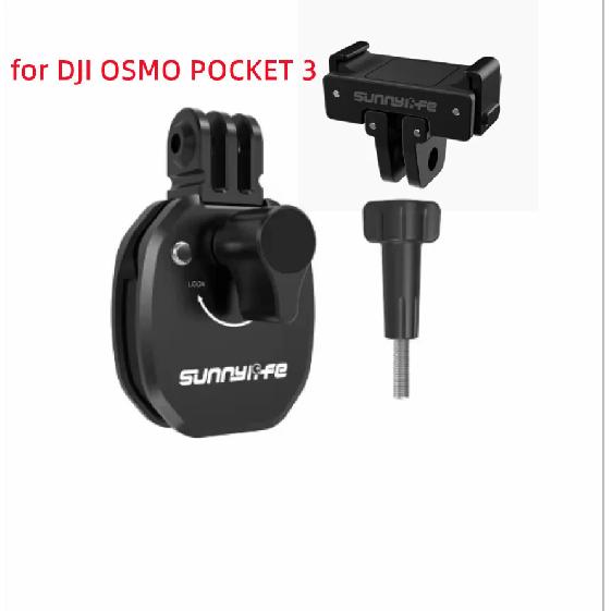 Sunnylife Motorcycle Windshield Mount Clamp Clip for insta360 X5 X4 X3 GO3S/ACE PRO2/Gopro Hero /DJI Action 5 Pro 4 3 2/Pocket 3