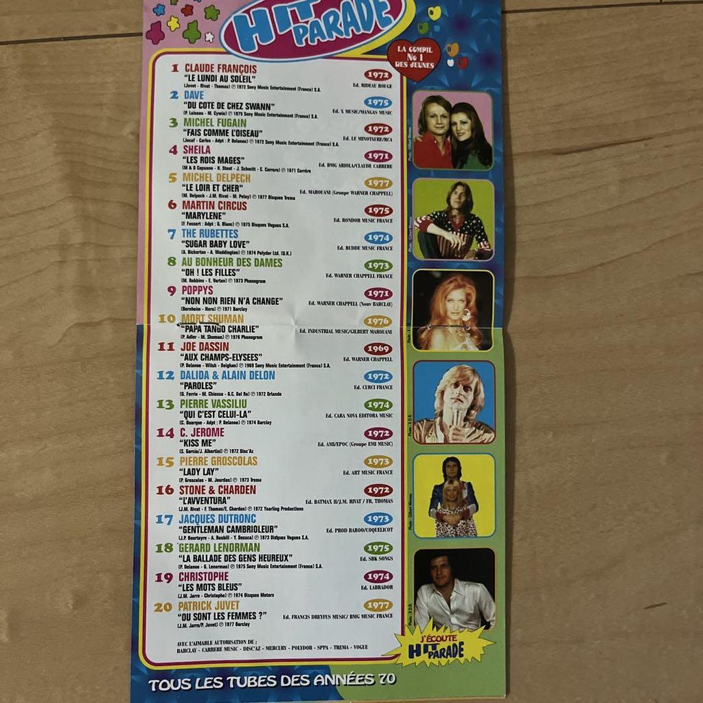 [USED] HIT PARADE CD 1970s Hits