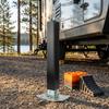 Heavy-Duty Top-Wind Trailer Jack Leg Adjustable Height Telescoping with