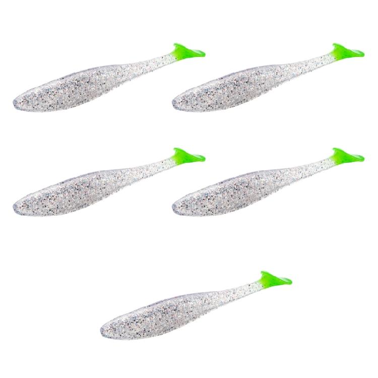 5Pcs Paddle Tail Swimbaits 10cm Fishing Lure Artificial Baits Swim Baits for Saltwater Soft Fishing Lures