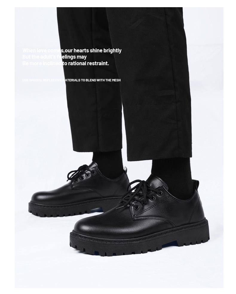 Herren Herbst 2024 Lässige Business Lederschuhe: Trendige wasserdichte Martin Boots im britischen Stil