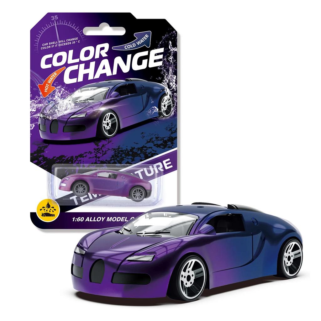 Alloy Off Road Model Small Set Plaything Racing Car 1:64 Color Changing Temperature Sensing Inertial Cars Model For Bath Pool Water Plaything