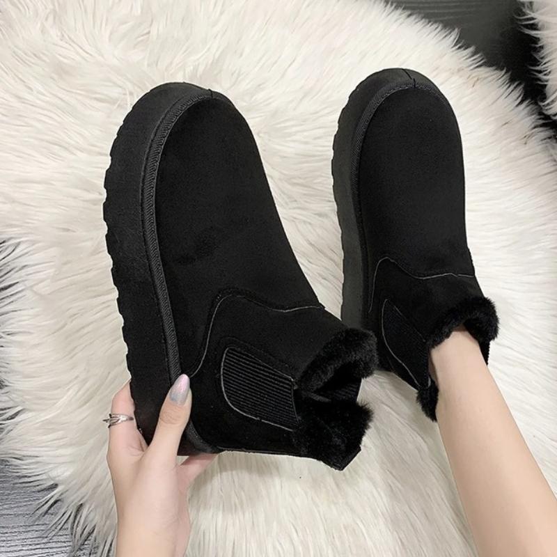 Fashion 2024 New Winter Women Boots High-top Thickened Plush Warm Snow Boots Women Simple Versatile Comfortable Cotton Shoes for Women