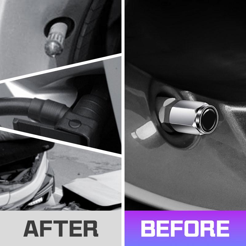 2026 Hot For Volkswagen VW 4pcs Metal Car Wheel Tire Valve Cap Stem Covers Accessories For Volkswagen VW R Polo Golf 8 Tiguan Pa