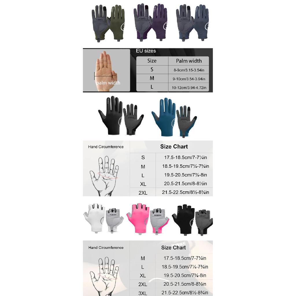INBIKE 2024 Cycling Gloves Gel Padded for Men Autumn Winter Fleece Road Bike Gloves MTB Full Finger Touchscreen Bike Accessories