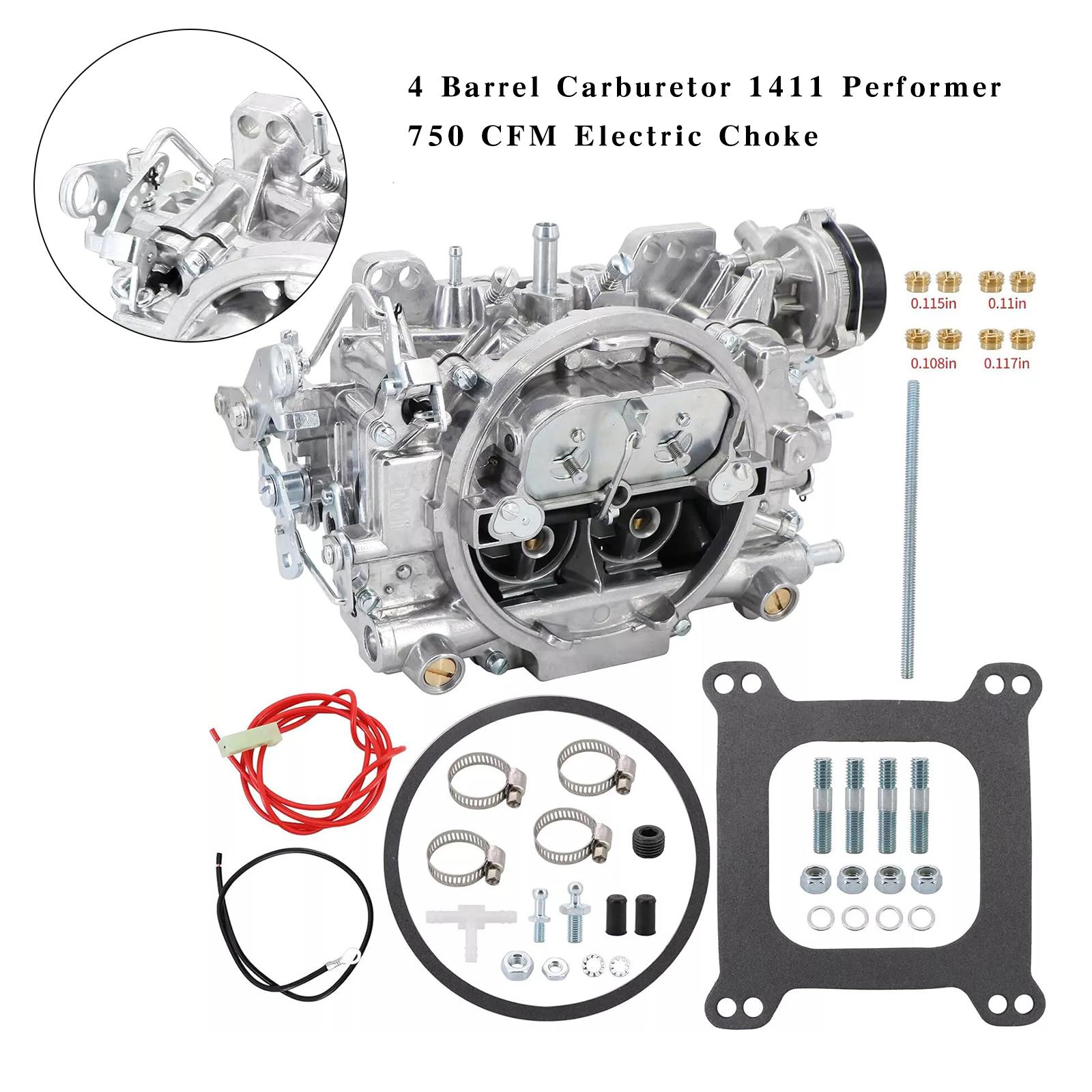 

4 Barrel Carburetor 1411 Performer 750 CFM Electric Choke