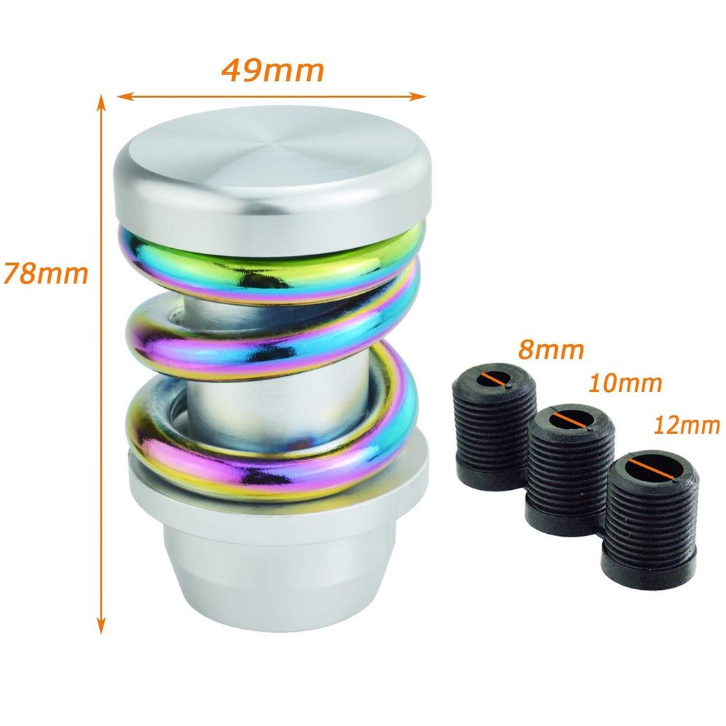 Lunsom Shift Knob Spring Metal Shift Knob Heavy Weight Suitable