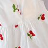 Girls Cute Dress Summer Cotton Vest Skirt 0-3 Baby Girl Nightdress Dress Doll Skirt White Sleeveless A-line Skirt