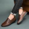 Leather Casual Leather Shoes Men's Leather Foot Cover Non-slip Breathable Wear-resistant Soft Sole