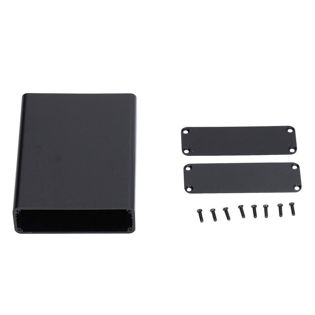 Aluminium Electric Box Waterproof Junction Enclosure Case Integrated for DIY Black