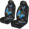 Purple Butterfly Galaxy Auto Car Seat Cover for Cars, Trucks, Vans, SUV, Vehicle Seat Cover Auto Saddle Blankets Driver Seat Protector Covers Full
