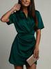 Elegant 2026 Summer Women's Short-Sleeve Mini Dress - Casual Fashion Style