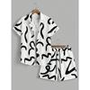 3D Printed Men's Short-sleeved Shirt And Beach Shorts Set Summer Street Fashion Men's Casual Shirt Outdoor Everyday Men's Shorts