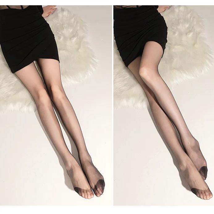 

Black Silk Ultra-thin Anti-snag Women s Stockings - High Transparency No-slip Invisible Socks for Spring & Summer One Size