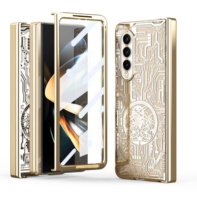 Full Body Cover Protection Folding Case For Samsung Galaxy Z Fold 4 Fold4 Fold5 Fold3 Fold 3 5 2 Fold2 Tempered Glass Film Cases