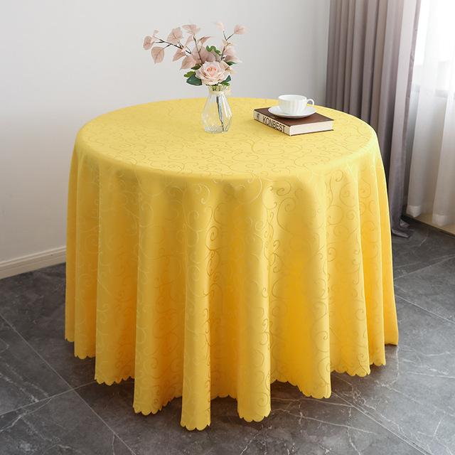 

Elegant Jacquard Round Wedding Table Cloth Damask Pattern Cover For Wedding Party Hotel Restaurant Decoration 160cm Round золотой