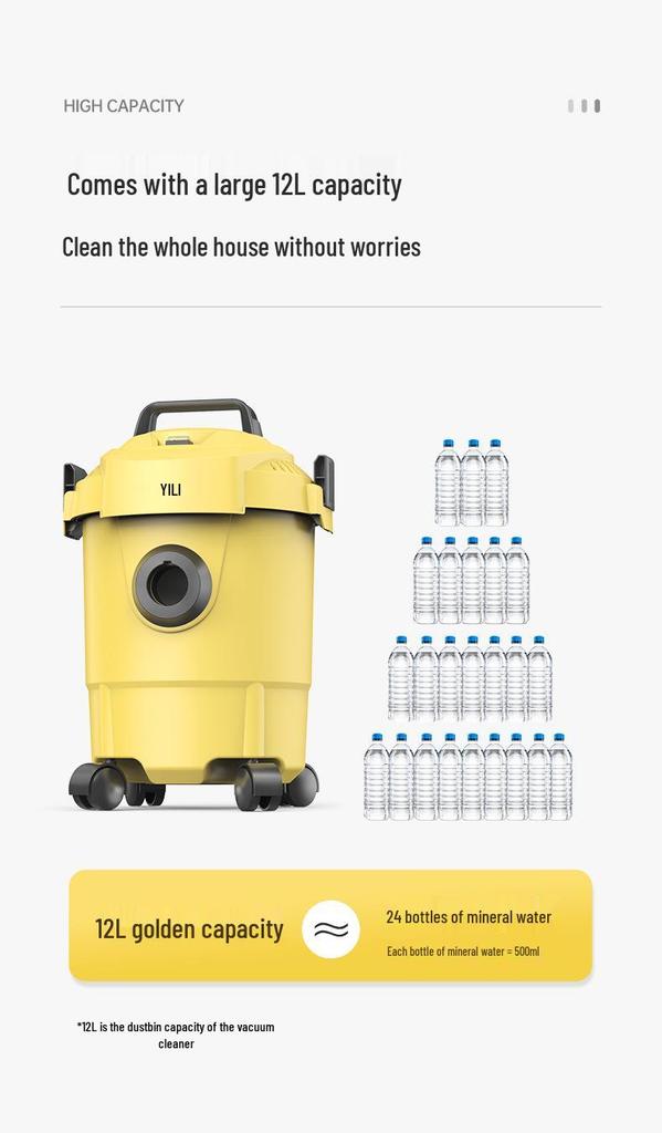 Aspirapolvere e Lavapavimenti 2-in-1 ad Alta Potenza con Grande Potenza di Aspirazione