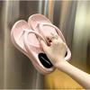 Soleist Thick Sole Wedges Flip Flops for Women 2025 Summer Non-slip Platform Sandals Woman Beach Slippers Girls Outdoor Flip Flops