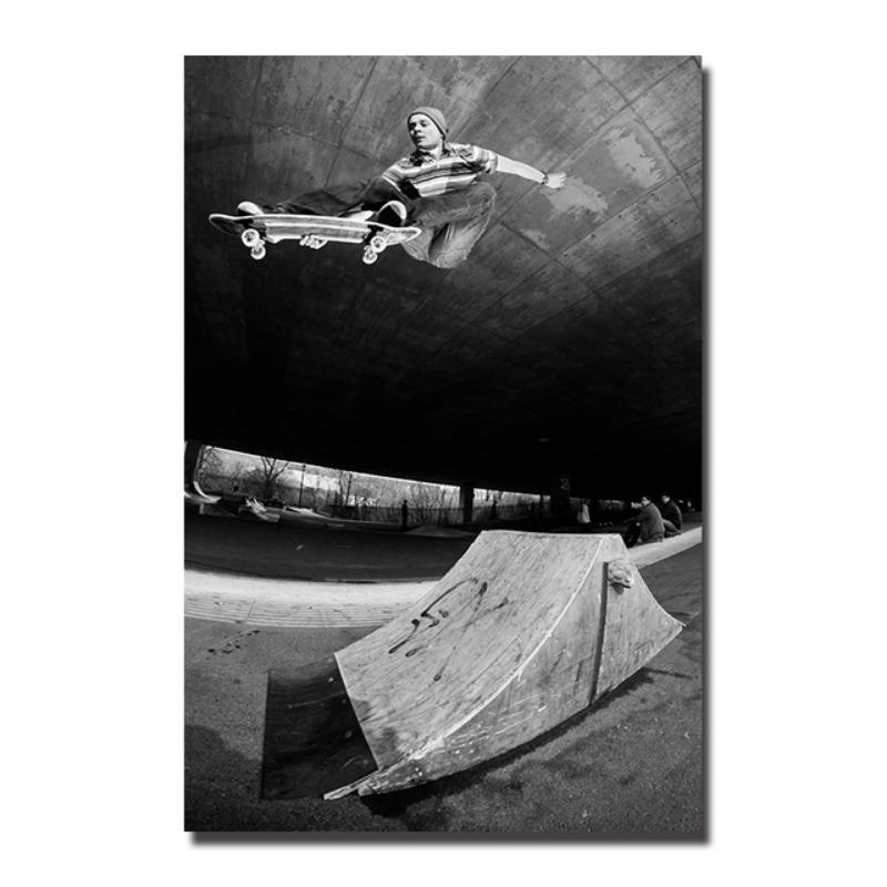 Skateboard-Liebhaber Extremsport Poster Kunstdrucke Leinwandgemälde für Wohnzimmer Wandkunst Bilder Jungenzimmer Dekoration Cuadros
