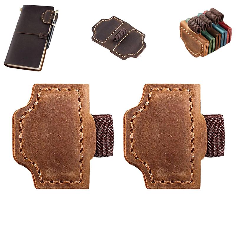 

2 шт. Закладка с держателем для ручки, магнитный кожаный держатель для ручки, закладка, кожаные магнитные закладки, держатель для ручки для учителей, студентов