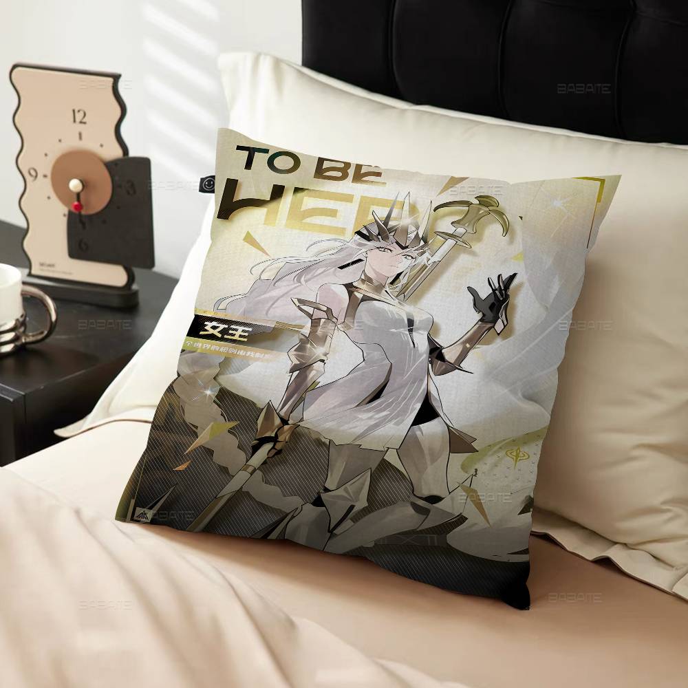 To Be Hero X Anime Pillow Covers Cartoon Sofa Decorative Home Double-sided Printing Short Plush Cute Cushion Cover
