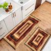 1 Stück Anti-Ermüdungs-Küchenteppiche, Rechteckiger Druck Wasserdicht Rutschfest Dick Gepolsterte Küchenmatte Hochbelastbare Komfort-Stehmatte für die Küche