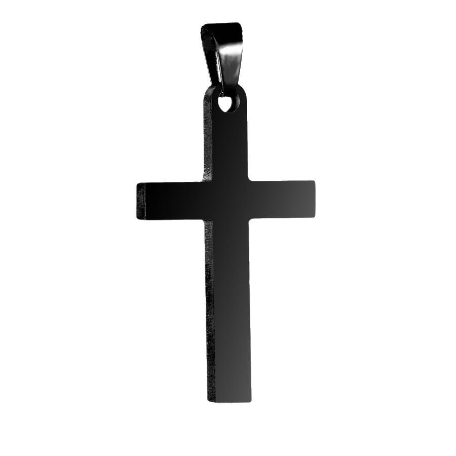 Gold Electroplated Stainless Steel Cross Necklace for Men and Women - Trendy European & American Fashion Accessory