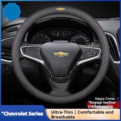 Leather Car Steering Wheel Cover for Captiva Trax Aveo Equinox Silverado Montana Onix 2015 - 2021 2022 2023 2024 2025