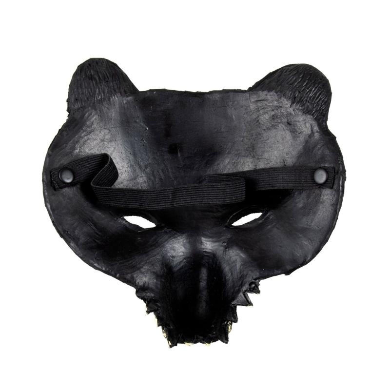 Realistic Bear Masquerades Mask Animal Head Half Face Mask for Halloween and Carnivals Parties Animal Costume Accessory