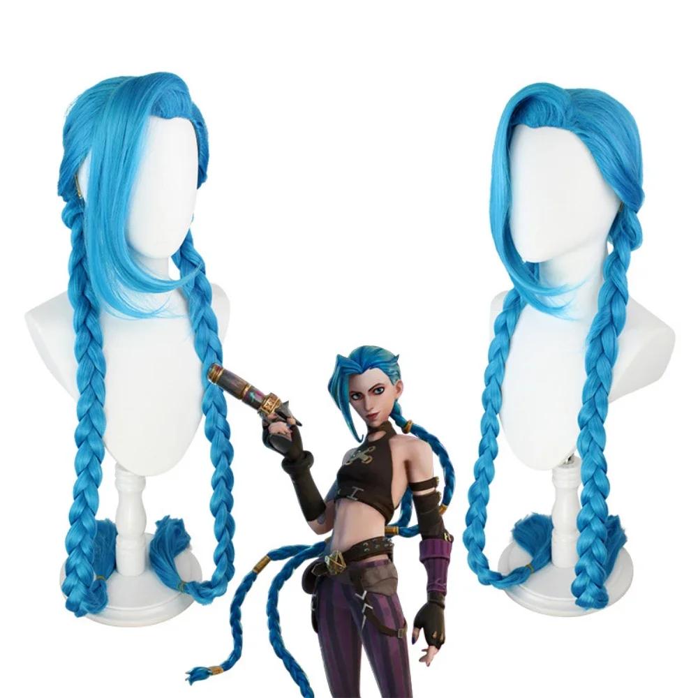 Game Jinx Cosplay Costume Anime LOL Jinx Arcane Cosplay Uniform Outfits Halloween Carnival Suit Custom Made Halloween Costume One Size&Jinx Cosplay