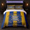 BIRMINGHAM CITY Piłka Nożna Personalizowany Tekst z Nazwą Pościel 1 Poszewka na Kołdrę + 2 Poszewki na Poduszki Logo Piłkarskie Spersonalizowany Prezent na Specjalną Okazję Wystrój Sypialni