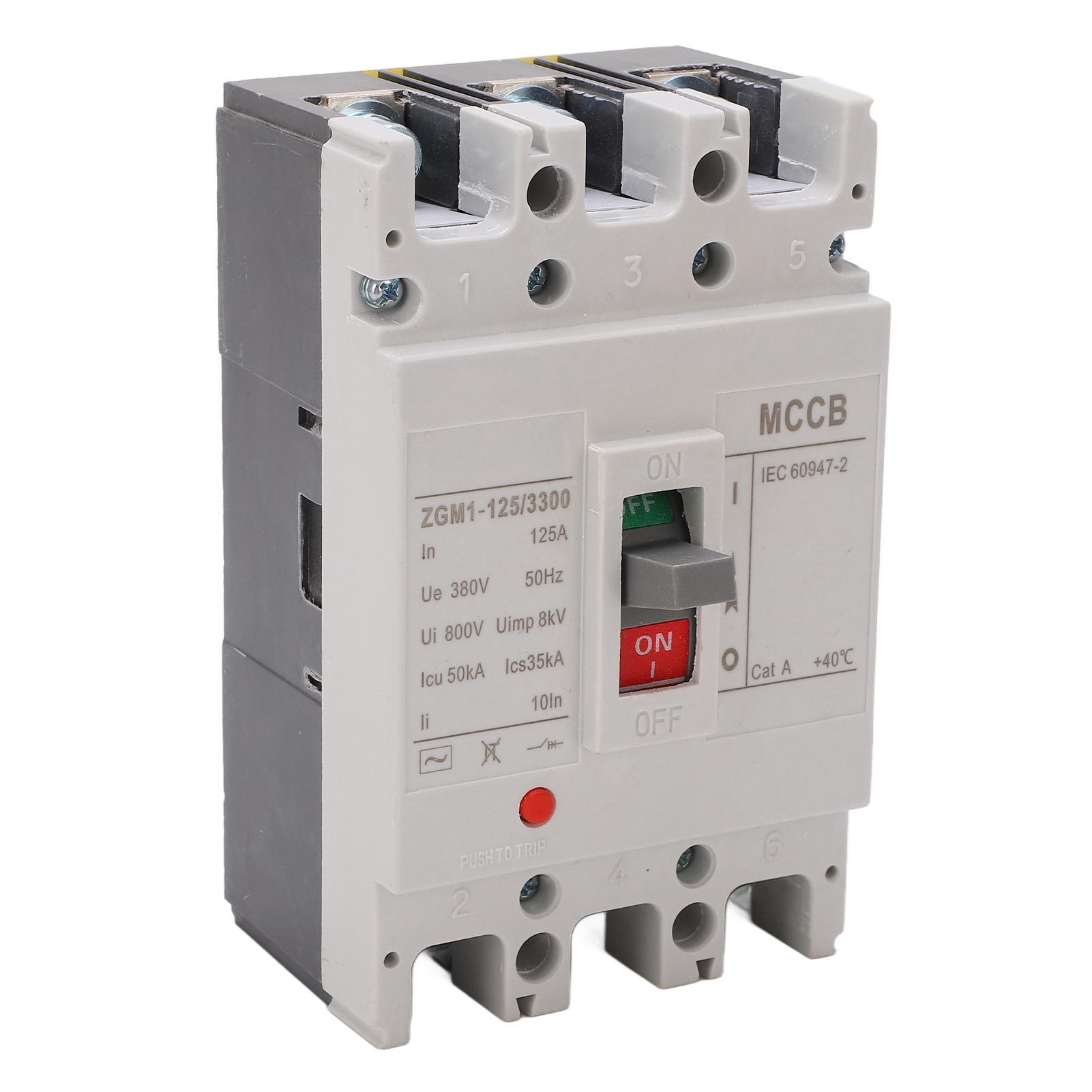 

Автоматичний вимикач змінного струму 3P Захист від перевантаження Контролер відключення живлення автомобіля MCCB 380В 125А