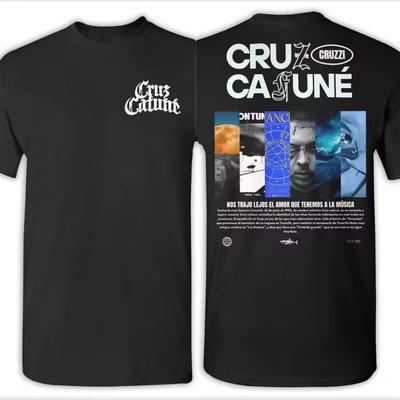 T-shirt Oversize Estate Cruz Cafune Me Muevo Con Dios Album T-shirt per il Tempo Libero