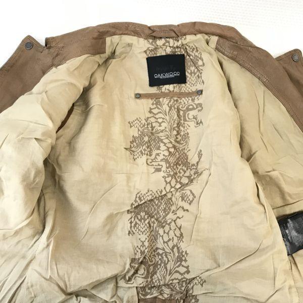 OAKWOOD / Sheepskin Leather Riders Jacket [Women's XS / Brown] Jacket / Jumper(USED)